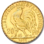 French 20 Franc gold coin