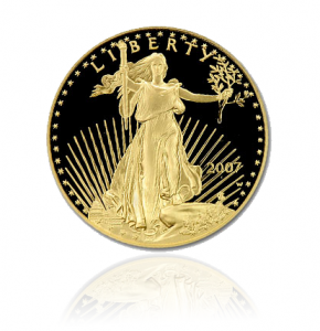Proof American Gold Eagle Coin - Obverse