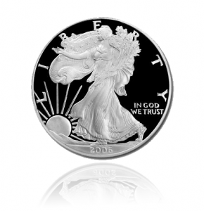 Proof American Silver Eagle Coin - Obverse