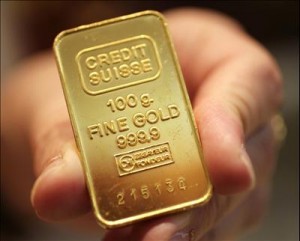 credit suisse gold bar, fine gold bar, fine gold