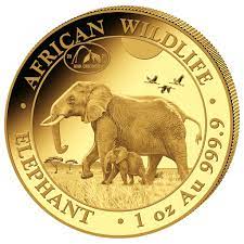 Somalian Elephant Gold Coin