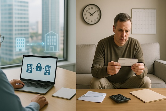 Split image comparing a direct trustee-to-trustee rollover with an indirect rollover where an investor receives a check and faces a deadline.